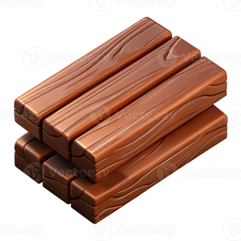 vibrant contemporary Recycled Plastic Lumber Brown Isolated genuine png