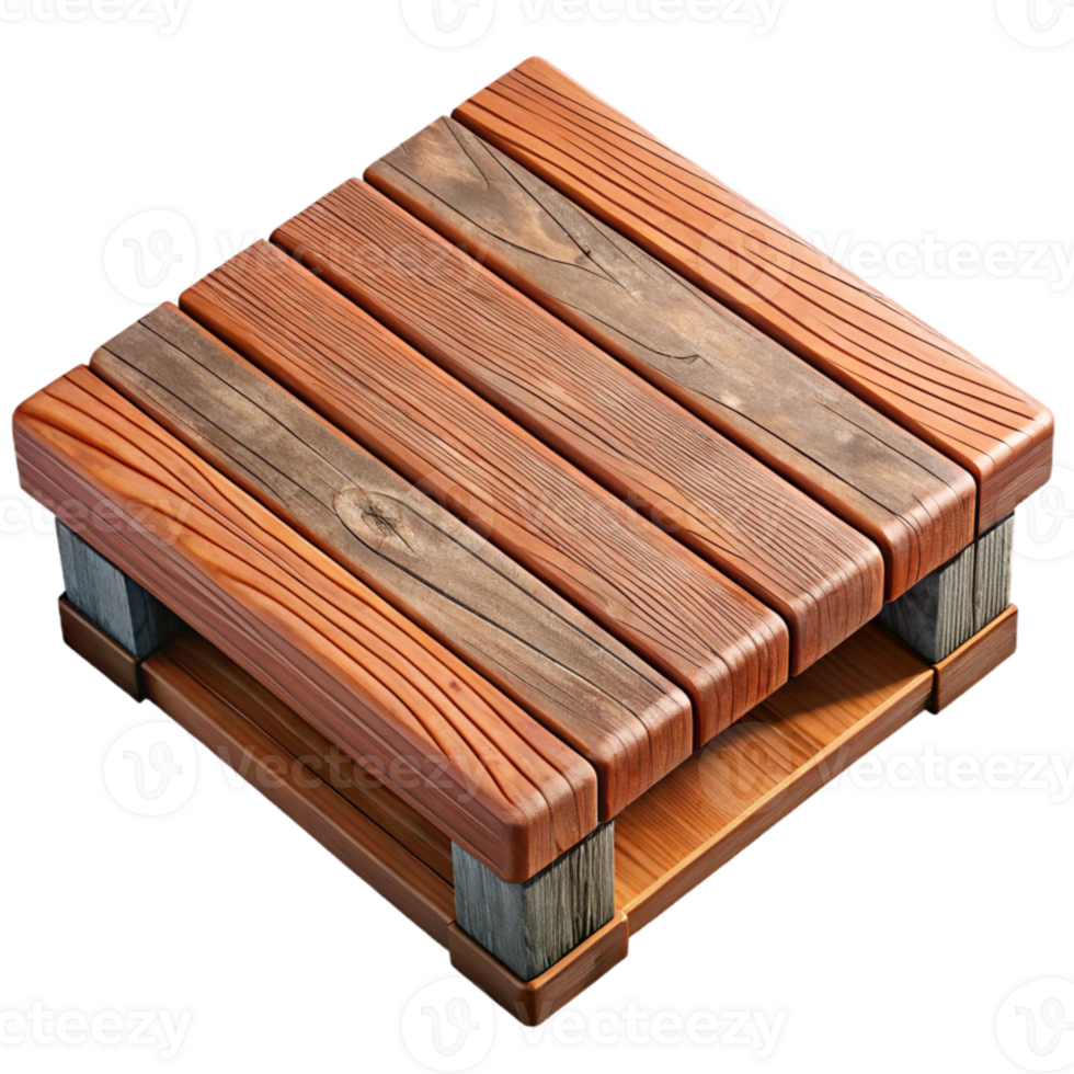 dramatic minimalist Recycled Plastic Lumber Deck Boards Isolated premium png
