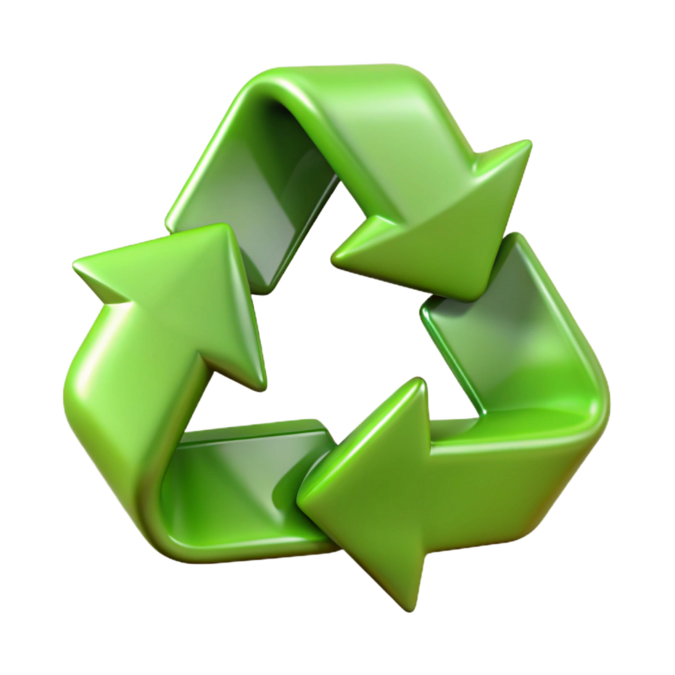 stunning rustic Recycle Symbol Green Arrows Transparent Background high quality png