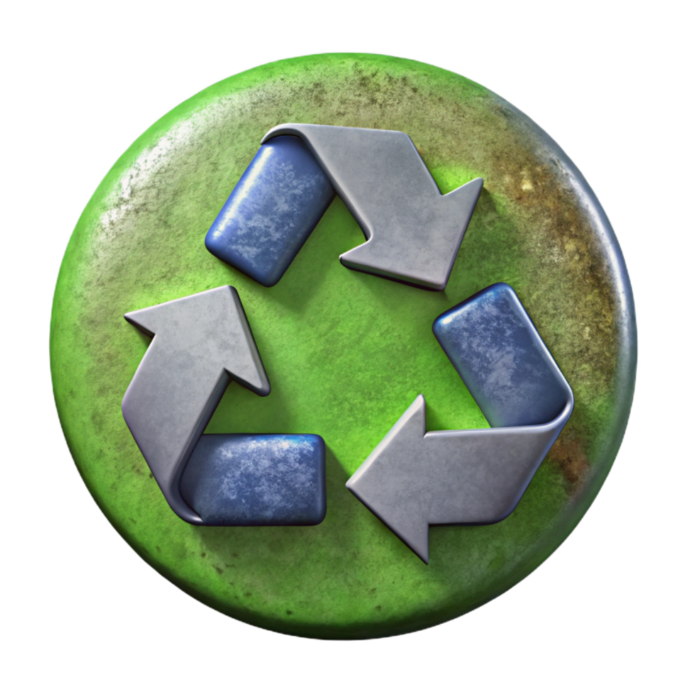 wonderful minimalist Recycling Arrows Symbol Circular Design Isolated high resolution png