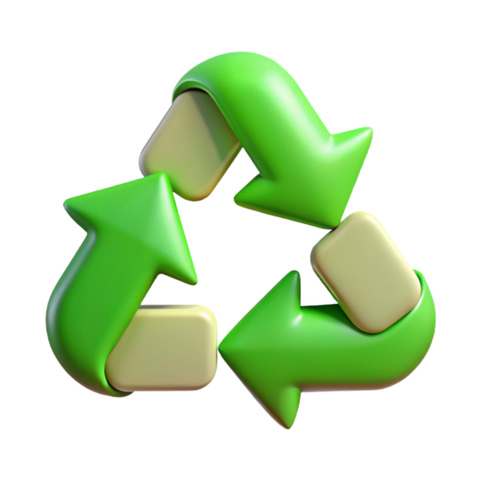 extraordinary rustic Recycling Symbol Green Arrows Eco Friendly Cutout professional png