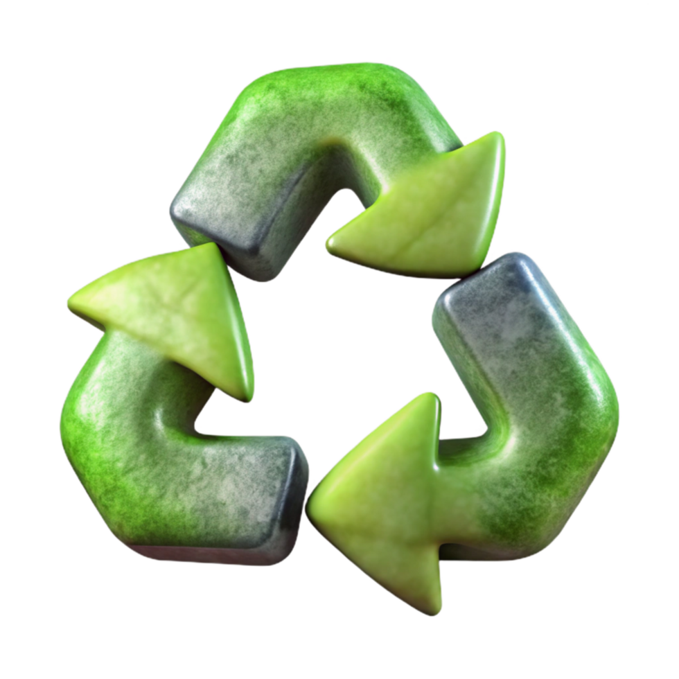magnificent classic Recycling Symbol Hand Drawn Style Transparent Background high quality png