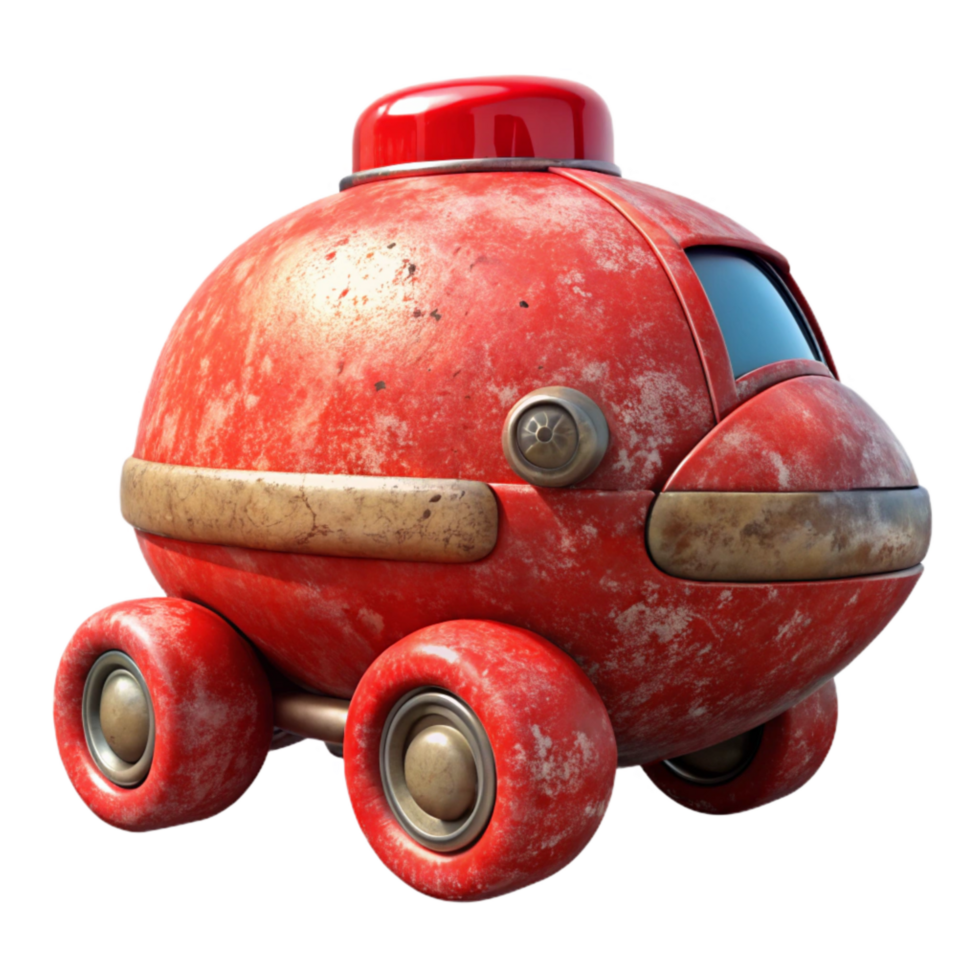 extraordinary creative Red Anti Gravity Vehicle high quality png