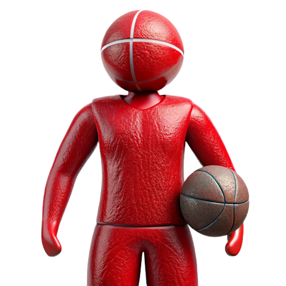 wonderful abstract Red Basketball Player Silhouette Cutout genuine png