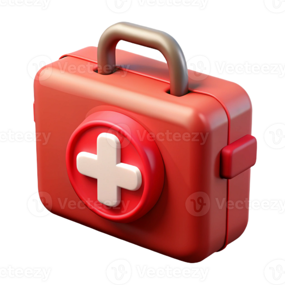 stunning modern Red Cross First Aid Kit Open authentic png
