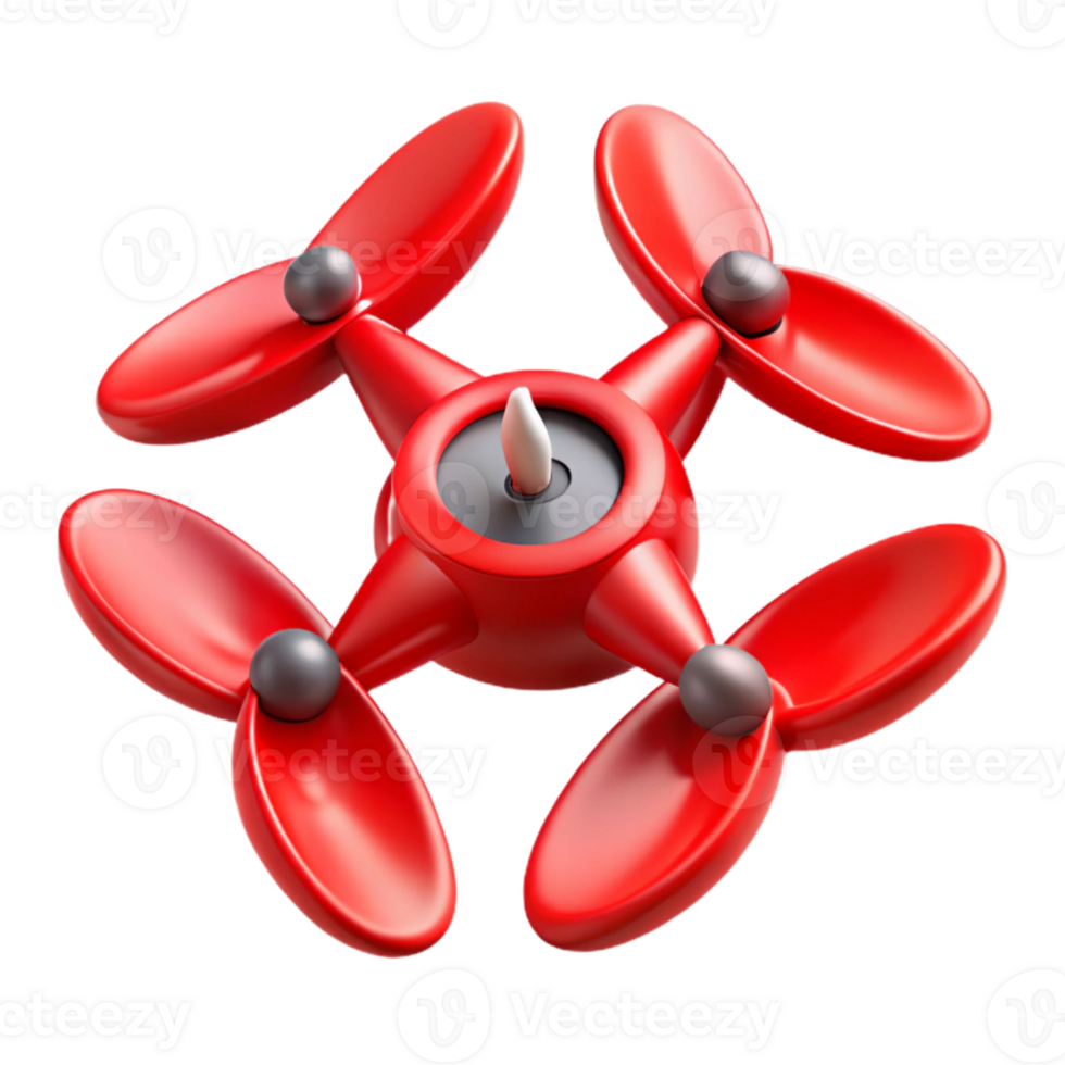 extraordinary modern Red Drone Propellers Spinning original png