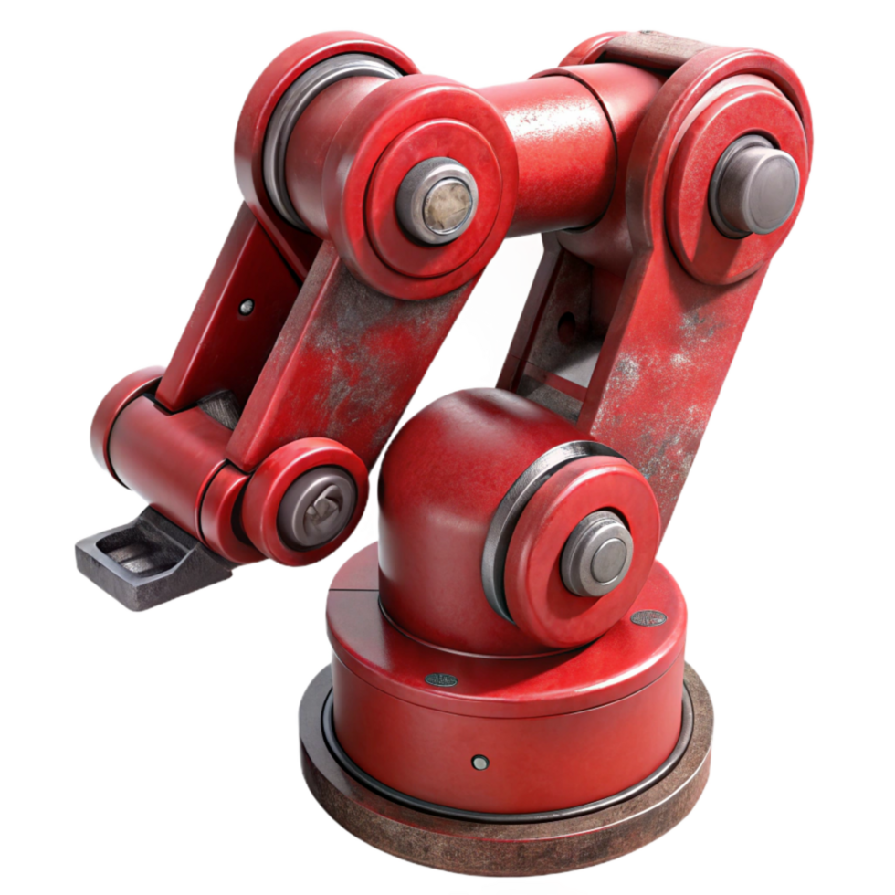 magnificent creative Red Industrial Robot Manipulator Cutout Element authentic png