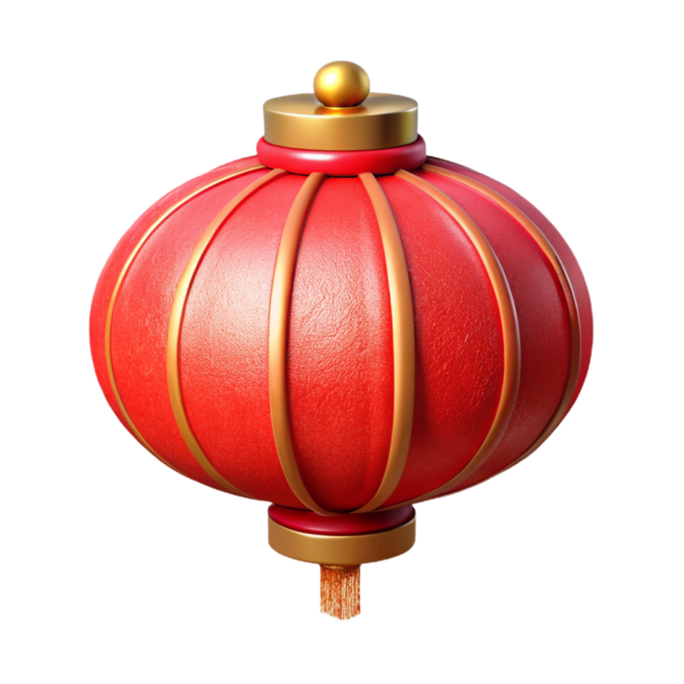 dramatic creative Red Lantern Festival Decoration detailed png