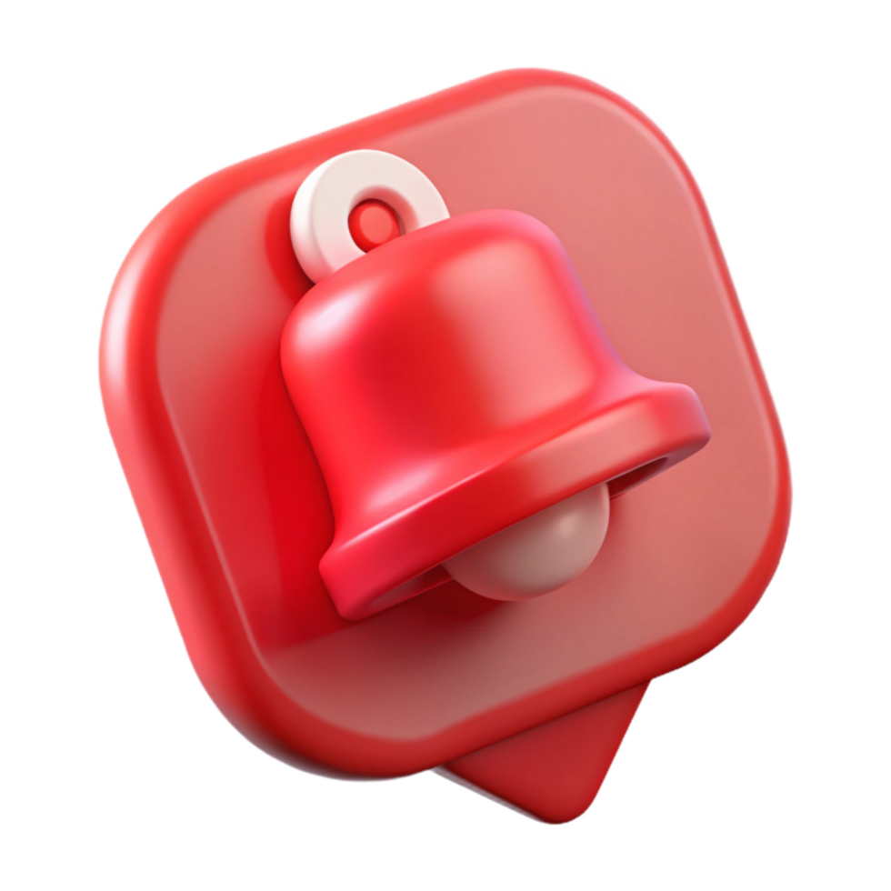 stunning creative Red Notification Icon for Online Messages Transparent Background png