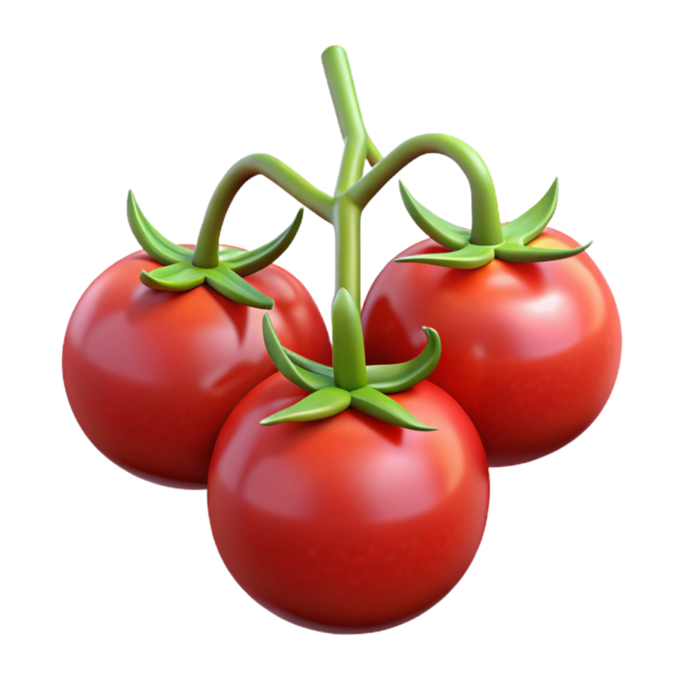 serene artistic Red Tomatoes on Vine Hydroponic System Cutout png