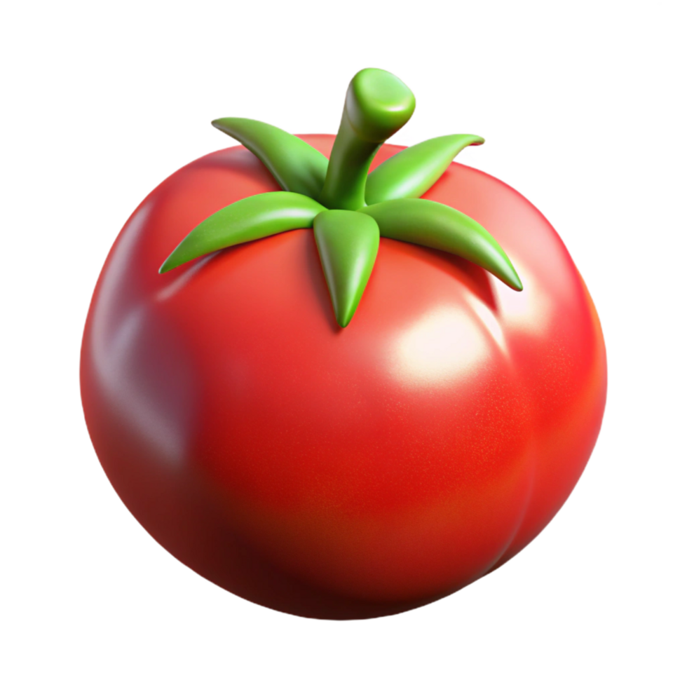 beautiful abstract Red Tomato Isolated Ripe Glossy Transparent high resolution png