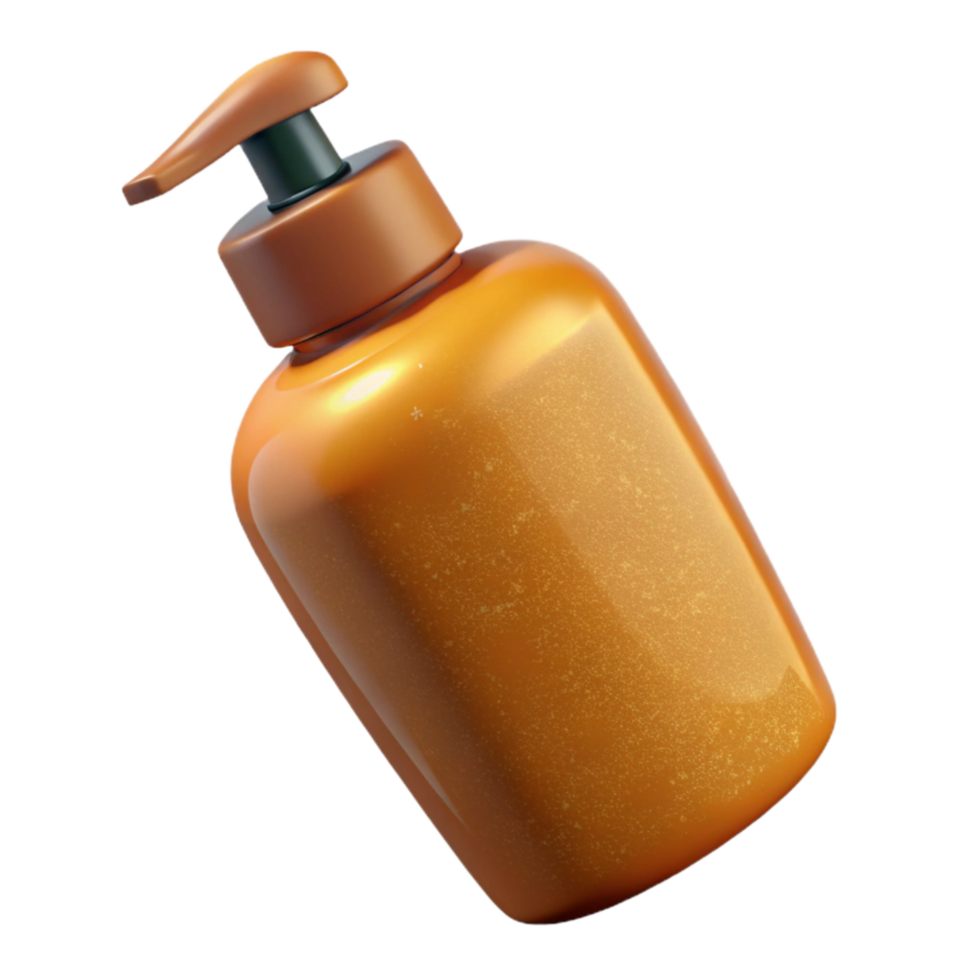 stunning abstract Refill Shampoo Bottle Amber Isolated high resolution png