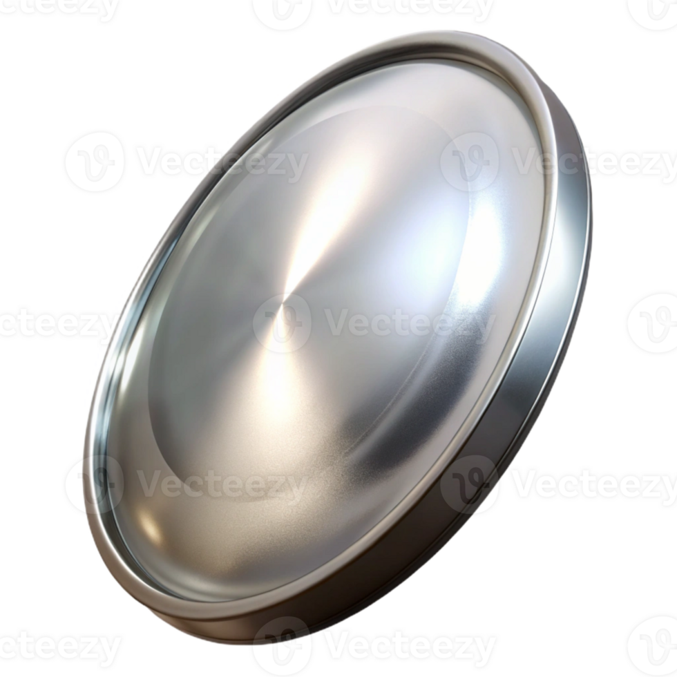 serene traditional Reflector with Silver Surface Cutout high resolution png