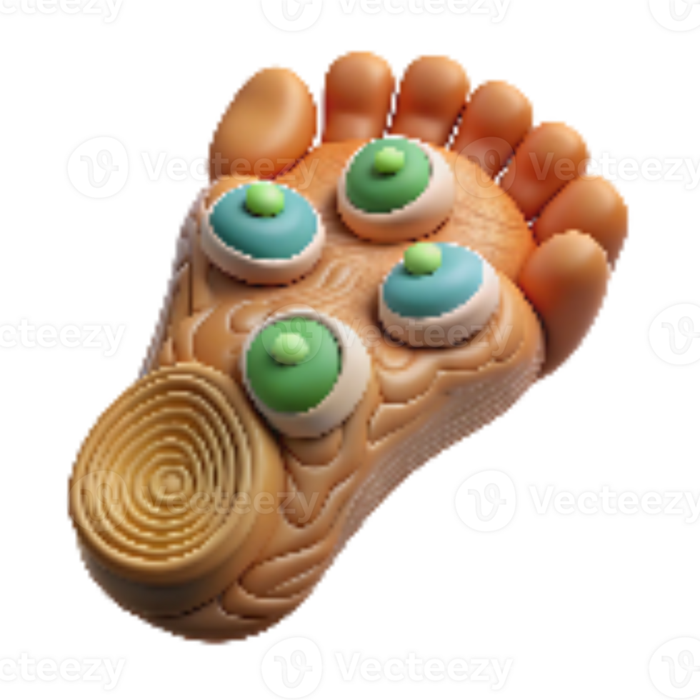 extraordinary artistic Reflexology Foot Massage Close Up View Cutout high quality png