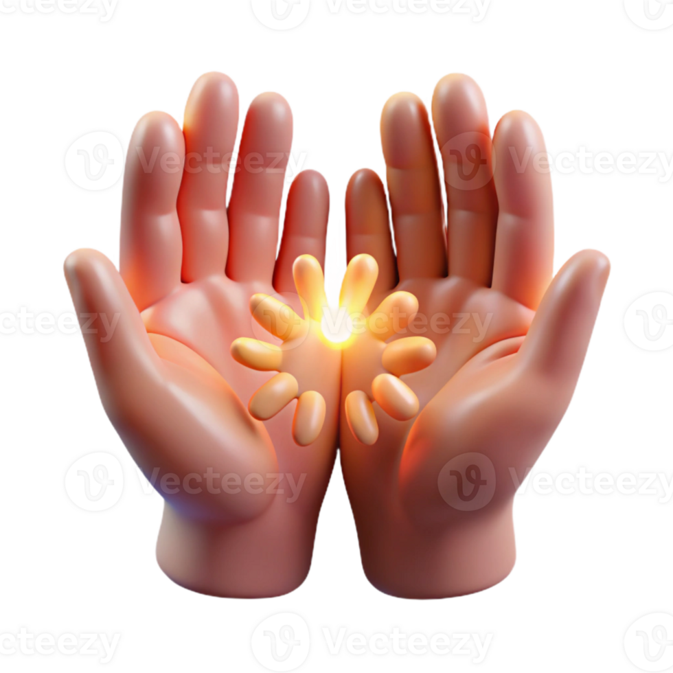 dramatic rustic Reiki Hands Subtle Glow Transparent Background genuine png