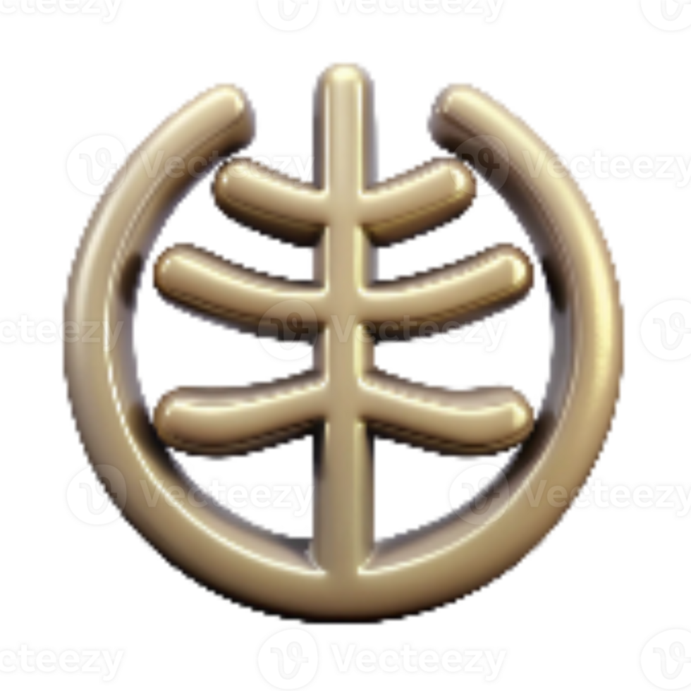 wonderful vintage Reiki Symbol Hon Sha Ze Sho Nen Clear View Cutout authentic png