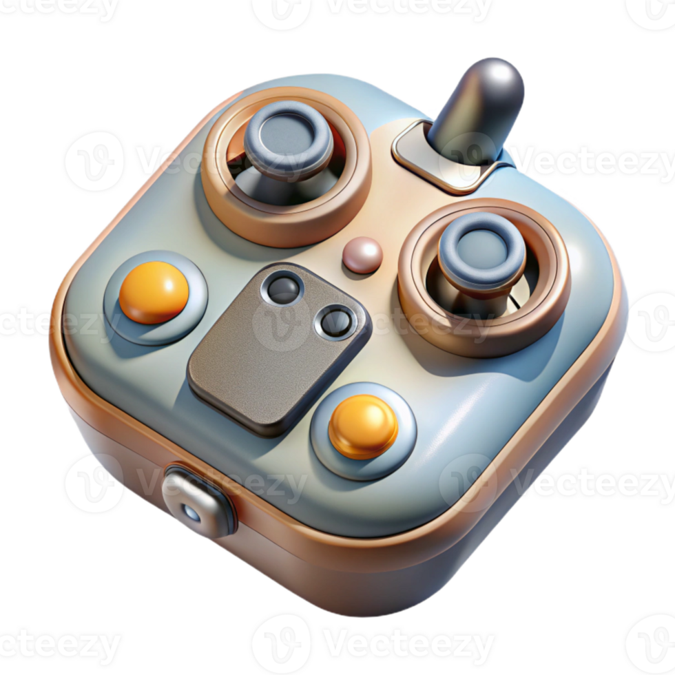 magnificent abstract Remote Control for Drone Top View Isolated professional png