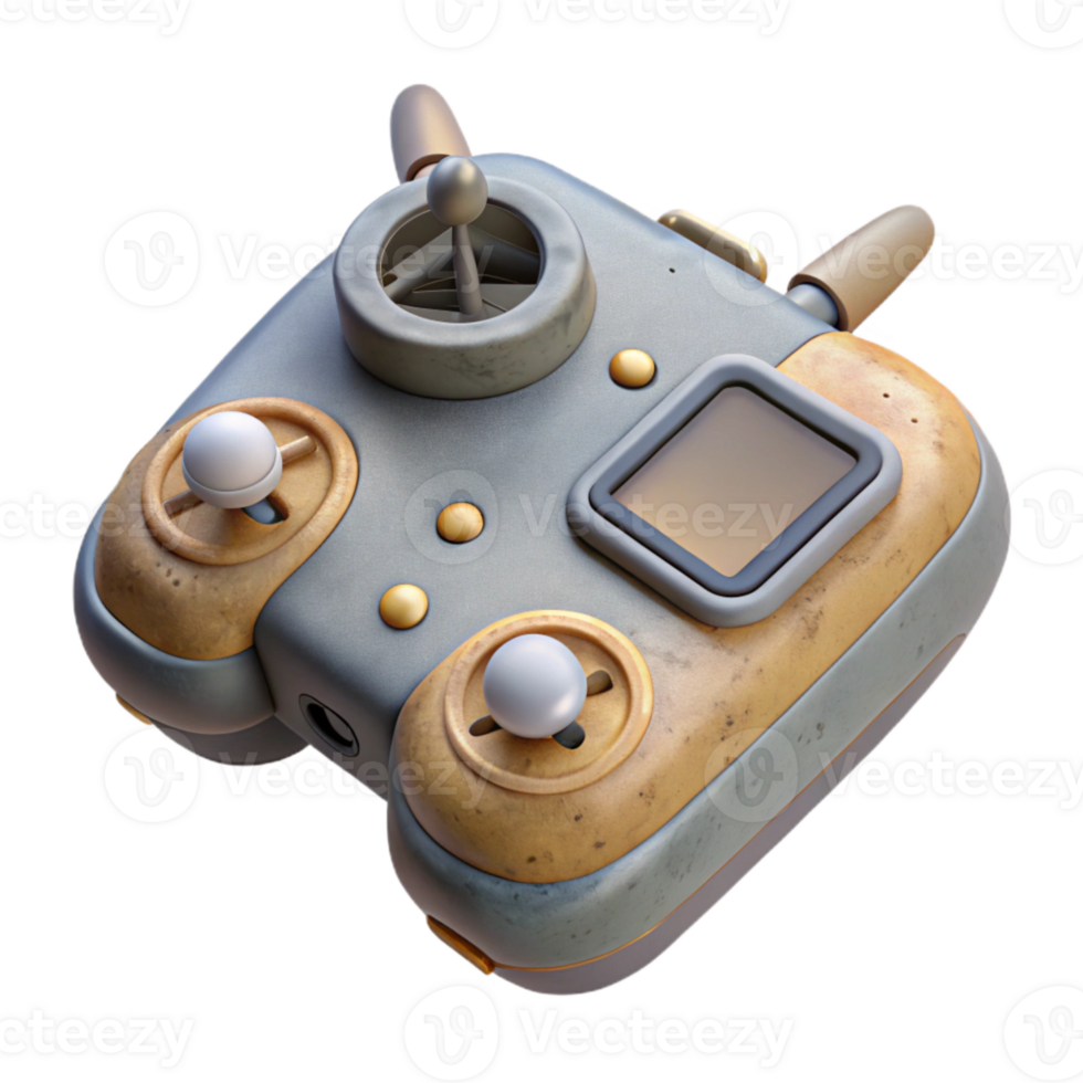impressive minimalist Remote Control for Drone Top View Isolated premium png
