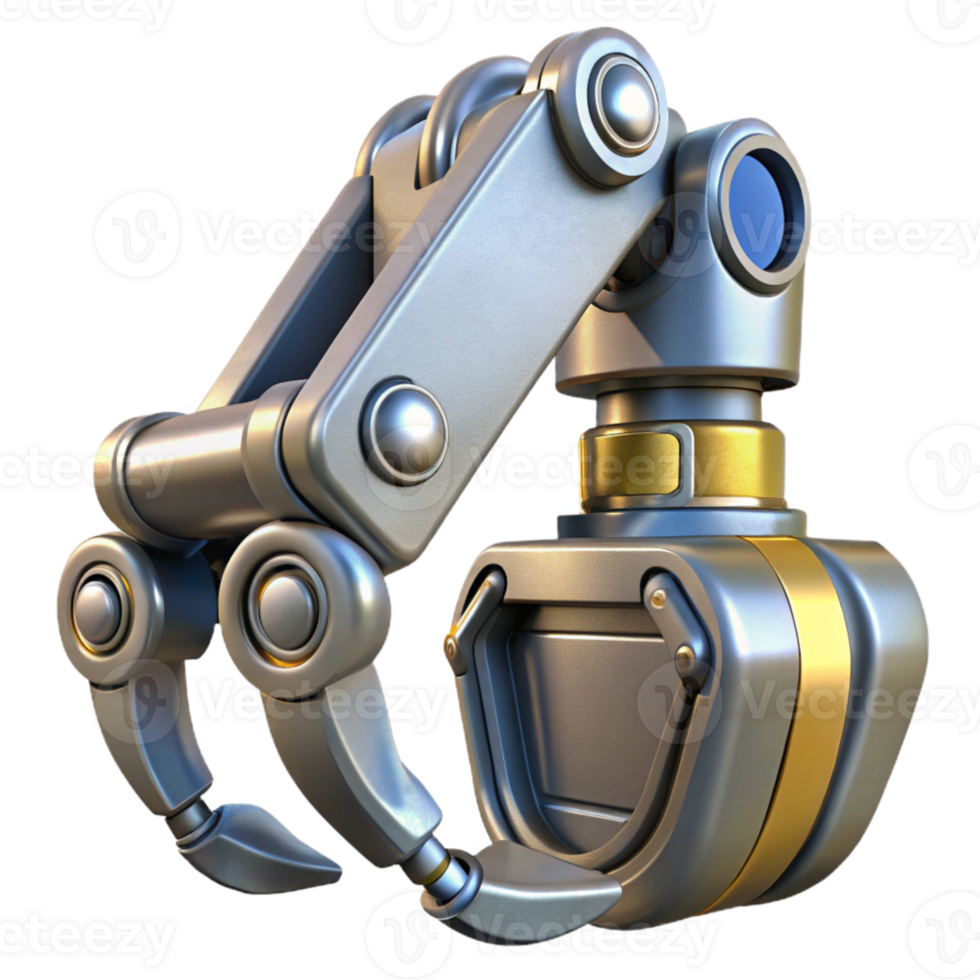 serene artistic Remotely Operated Vehicle Claw Open Transparent Background png