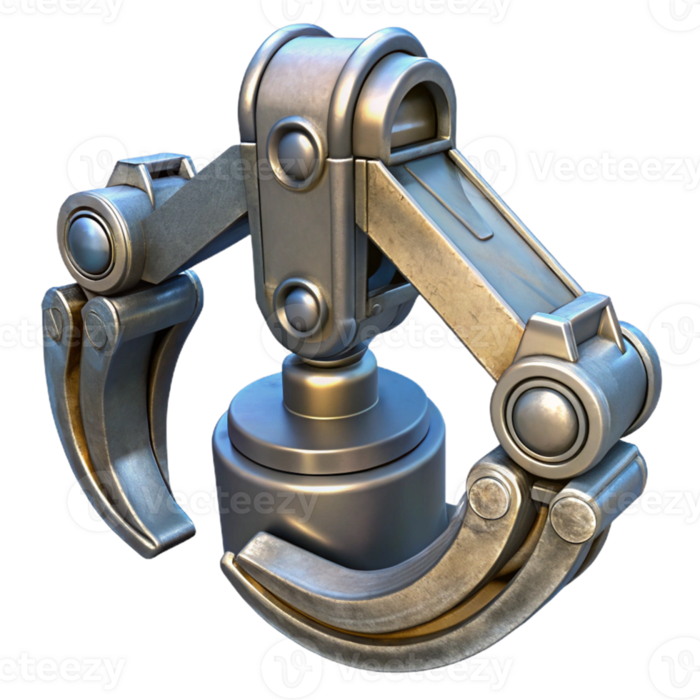 impressive classic Remotely Operated Vehicle Claw Open Transparent Background high resolution png