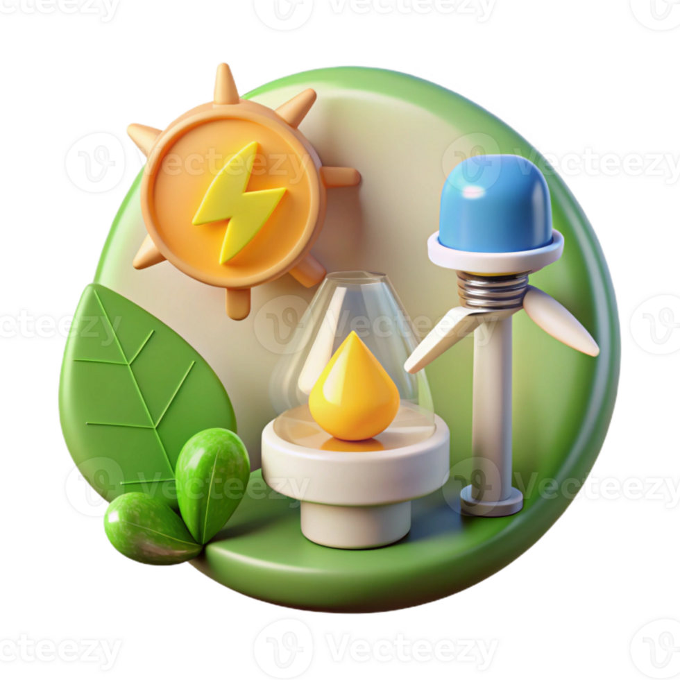extraordinary abstract Renewable Energy Infographic Transparent Element detailed png