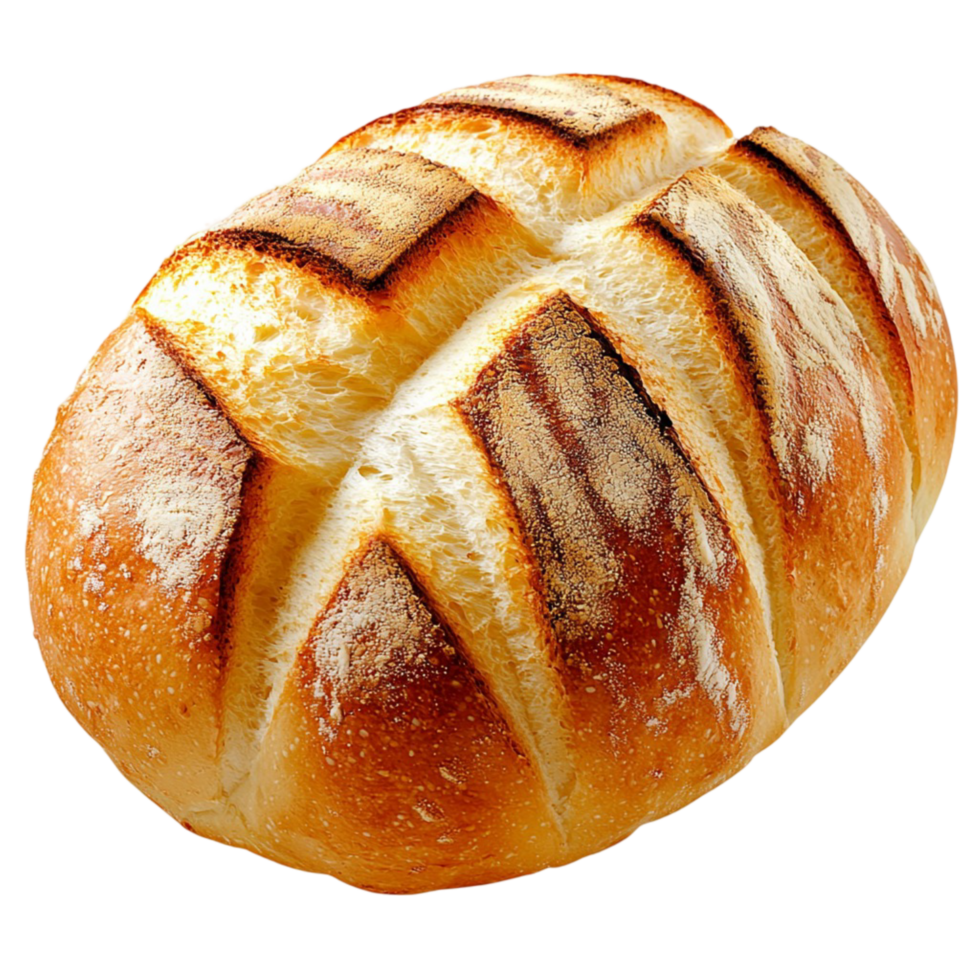 ly bakedisan bread a golden crust deep cut png