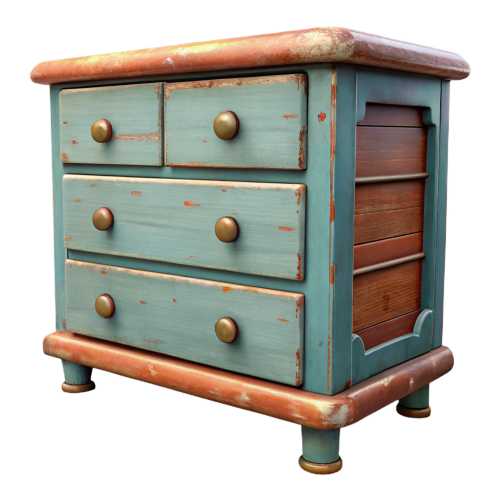 wonderful traditional Repurposed Dresser Upcycled Furniture Vintage Style Transparent Background detailed png