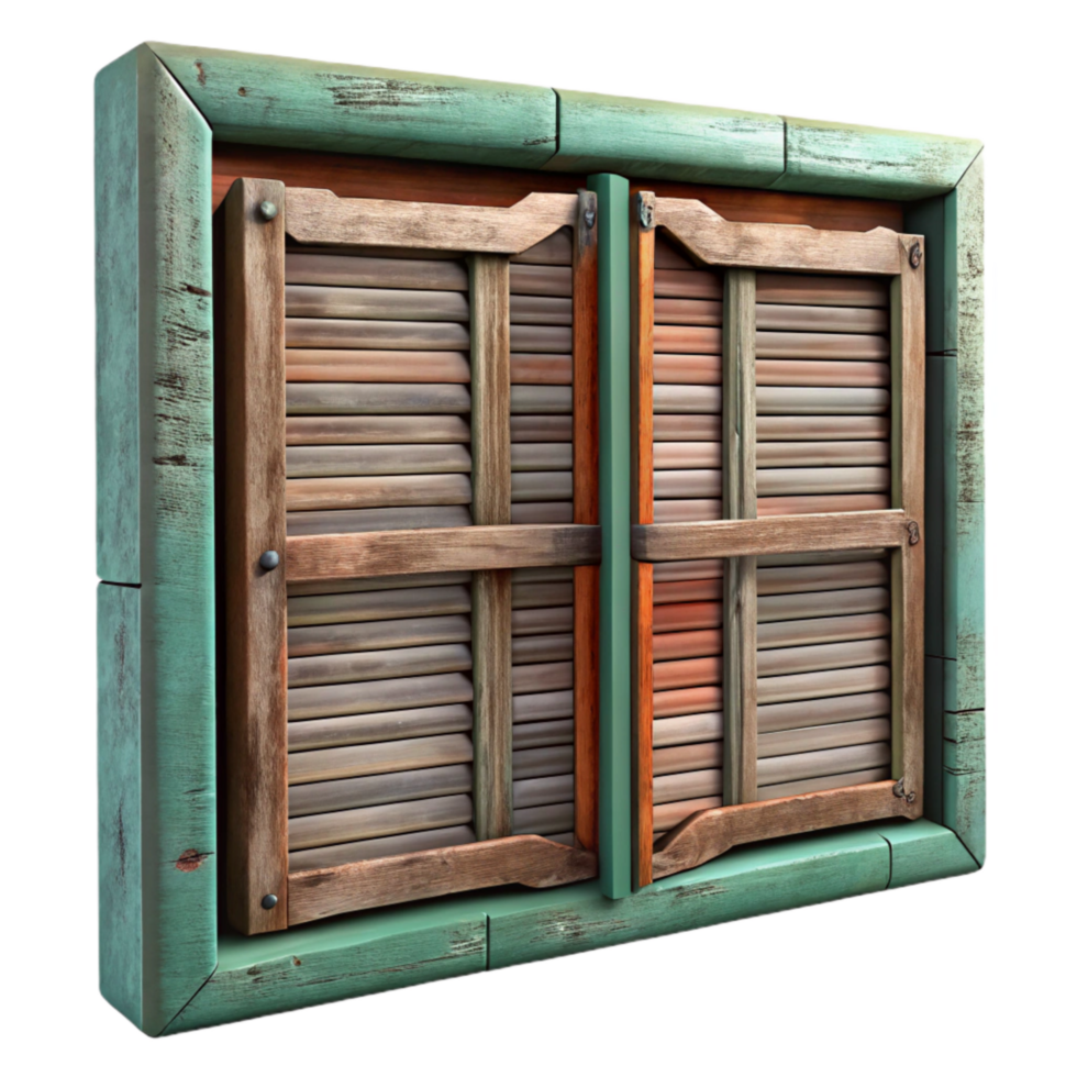 stunning artistic Repurposed Shutter Wall Decor Rustic Style Transparent Background png