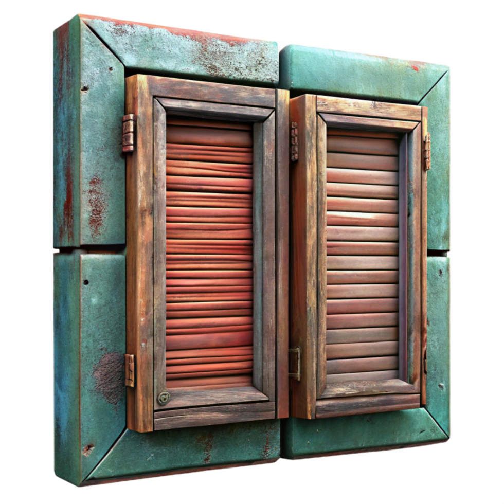 wonderful creative Repurposed Shutter Wall Decor Rustic Style Transparent Background original png