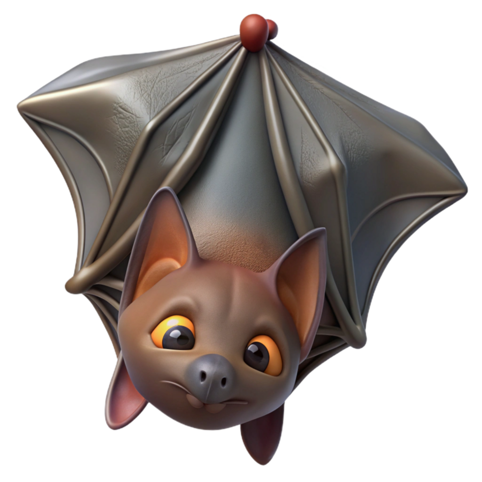 elegant rustic Rescued Bat Hanging Upside Down Transparent high resolution png