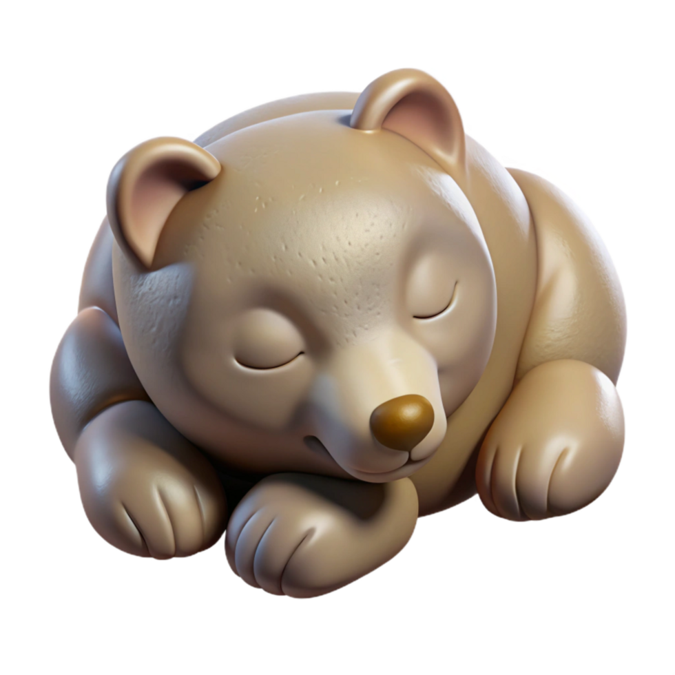 wonderful artistic Rescued Bear Cub Sleeping Transparent genuine png