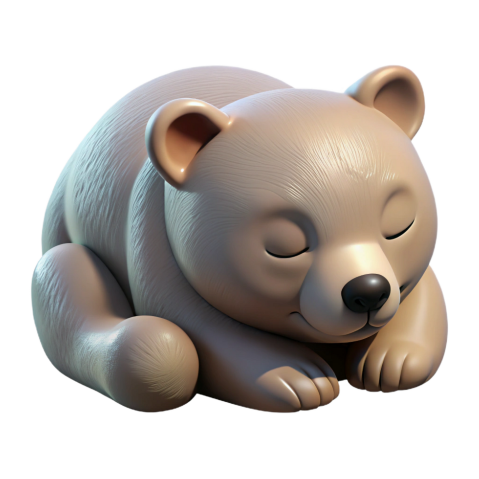 beautiful modern Rescued Bear Cub Sleeping Transparent professional png