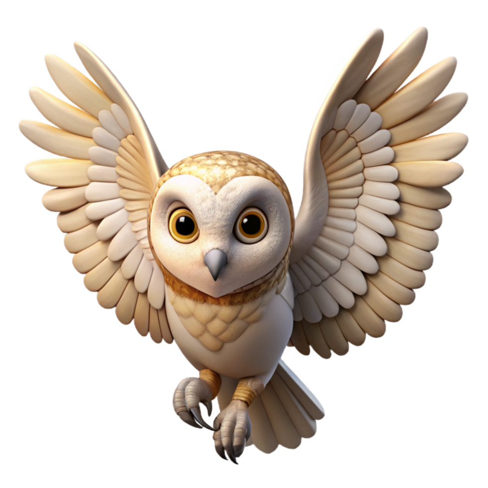stunning classic Rescued Owl in Flight Wingspan View Transparent original png