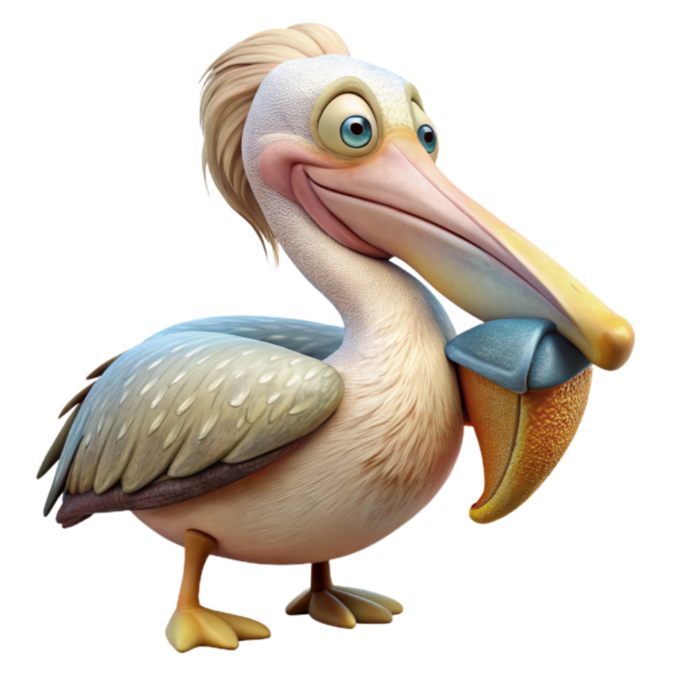 magnificent modern Rescued Pelican with Fish Cutout Image exclusive png