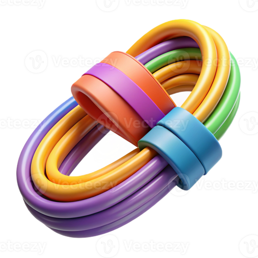 wonderful abstract Resistance Bands Loop Set Colorful professional png