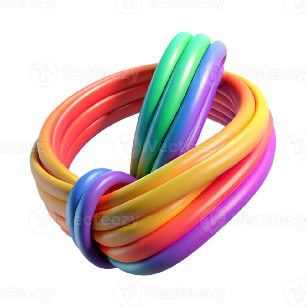 dramatic artistic Resistance Band Stretched Colorful Isolated authentic png