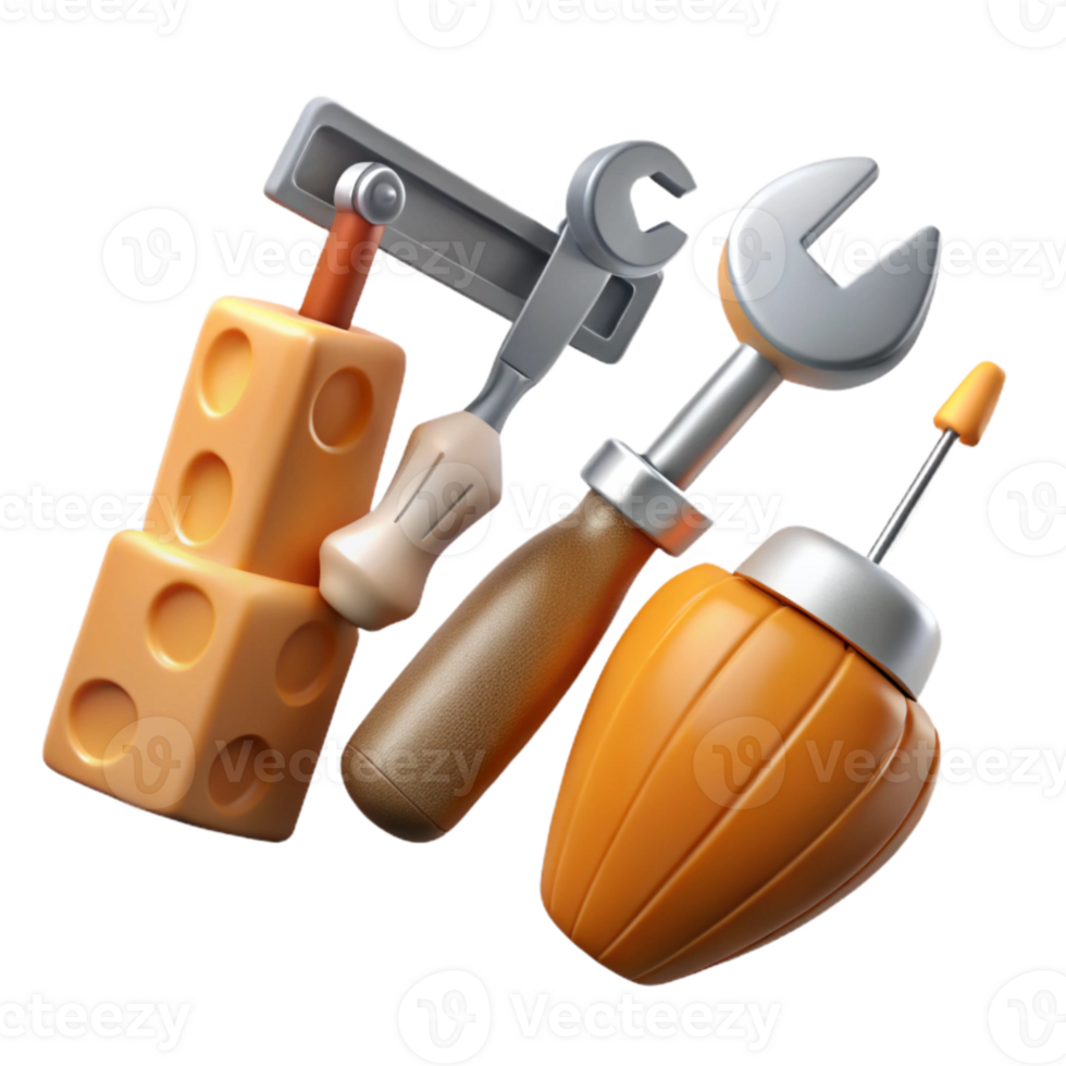 impressive abstract Restoration Tools Transparent Background Various Styles detailed png