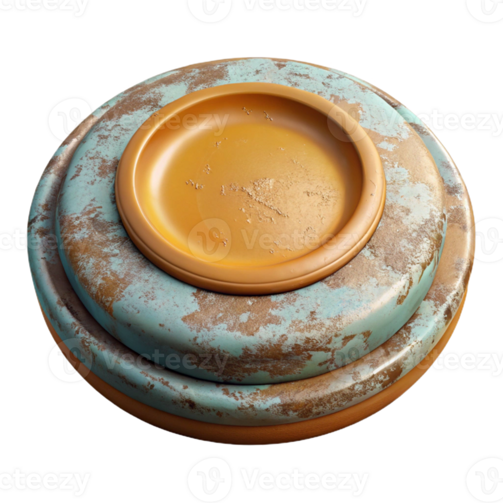 wonderful classic Restored Ceramic Plate Detail Isolated high quality png