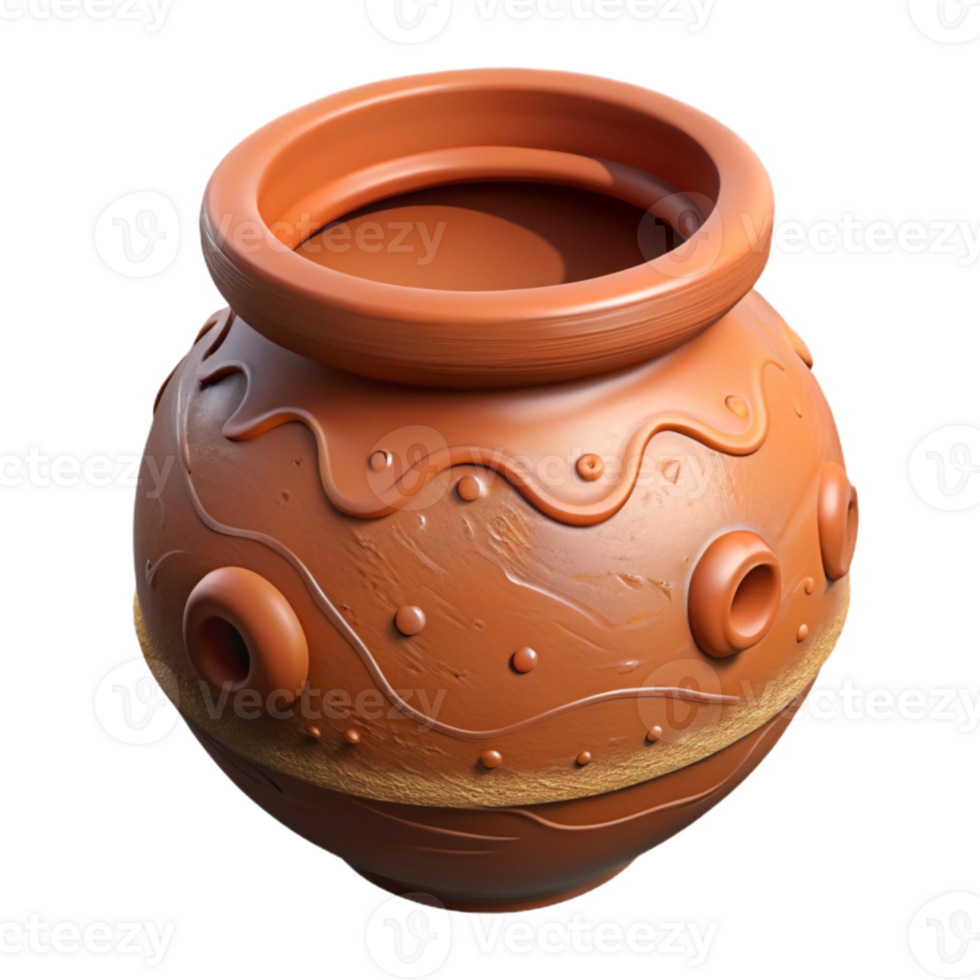 dramatic minimalist Restored Clay Pottery Fragment Isolated exclusive png