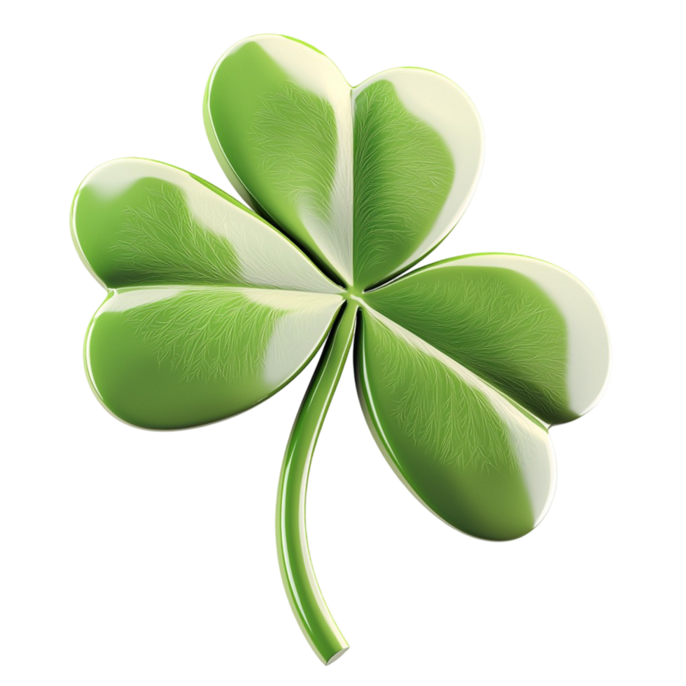 green fourleaf clover a texture png