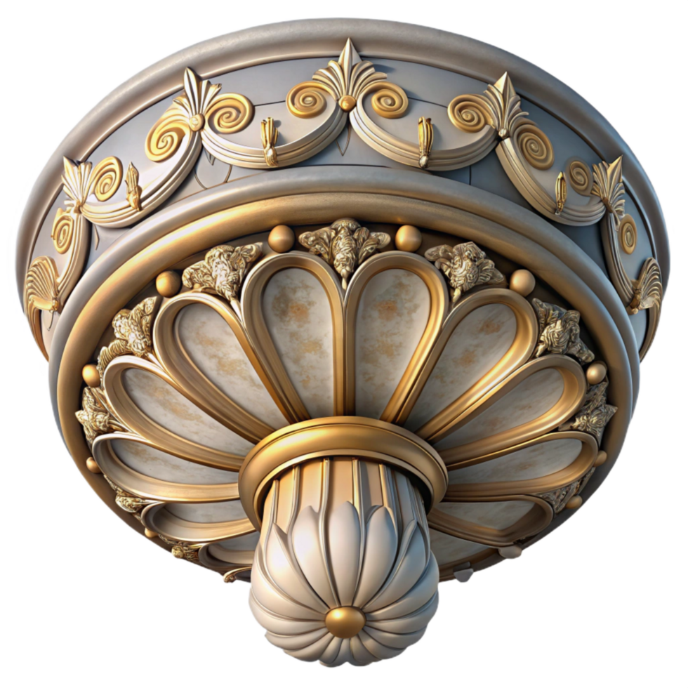 impressive creative Restored Fresco Ceiling Detail Transparent Element high quality png