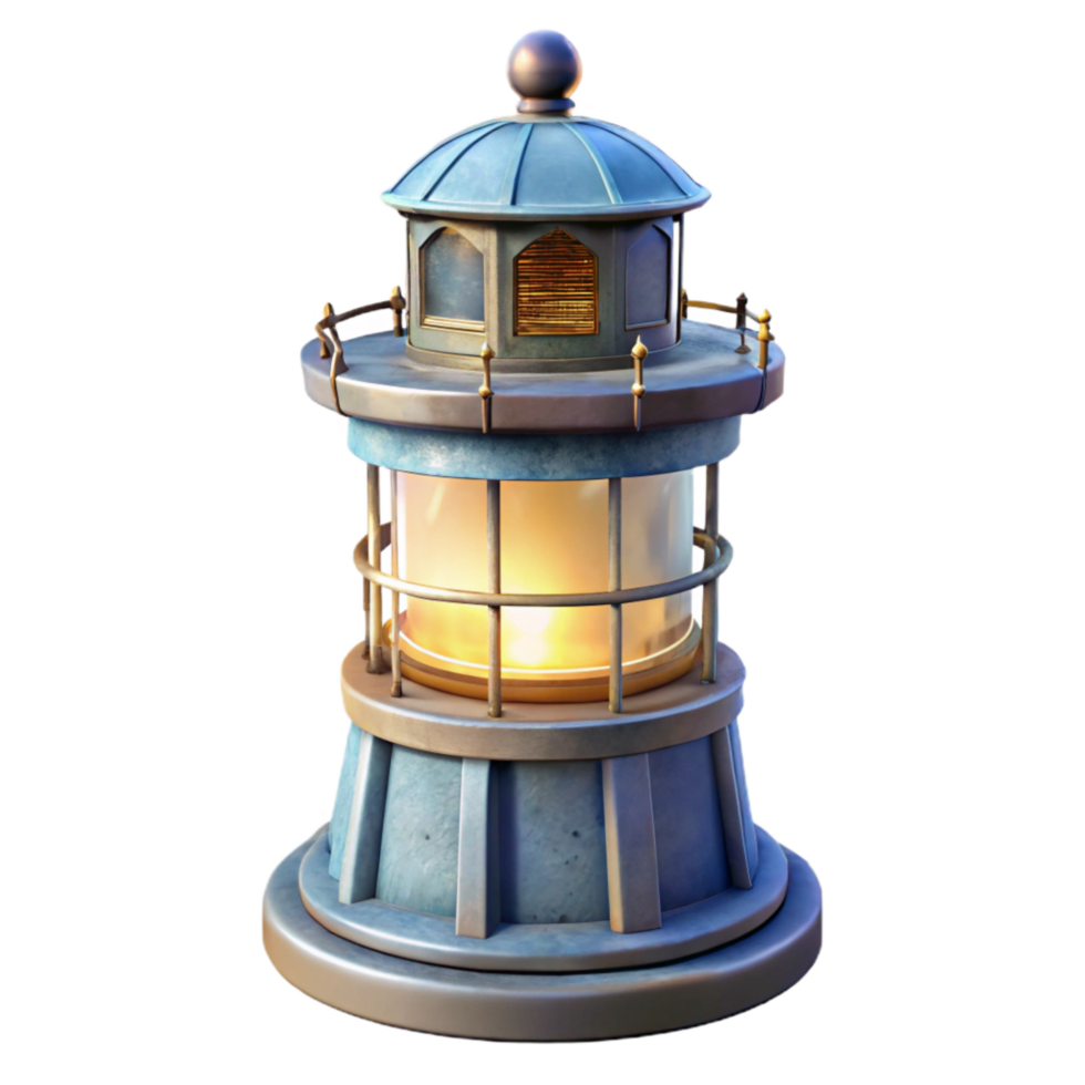 dramatic traditional Restored Lighthouse Fresnel Lens Transparent Background png