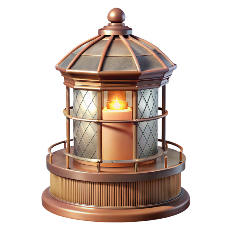 beautiful classic Restored Lighthouse Fresnel Lens Transparent Background professional png