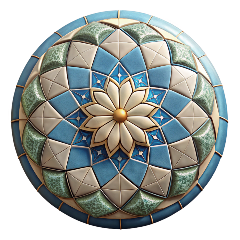 stunning abstract Restored Mosaic Tile Cutout Geometric Pattern high quality png