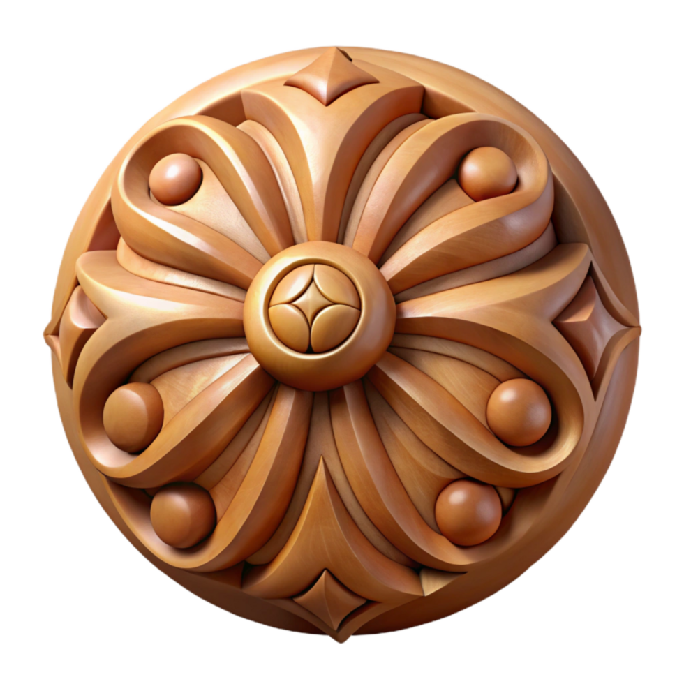 extraordinary traditional Restored Wood Carving Detail Transparent Background Cutout png