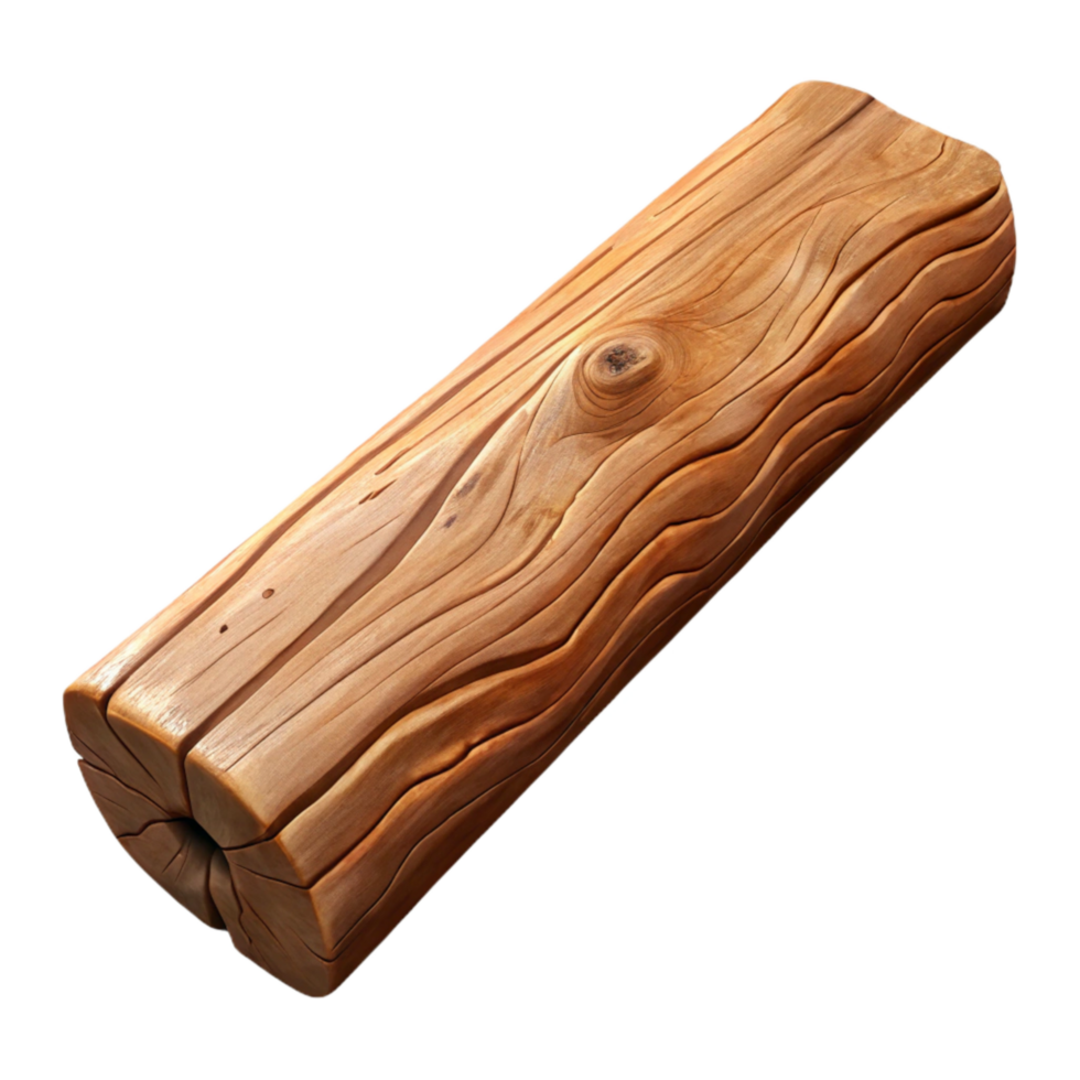 dramatic modern Restored Wooden Beam Cutout with Grain Texture png