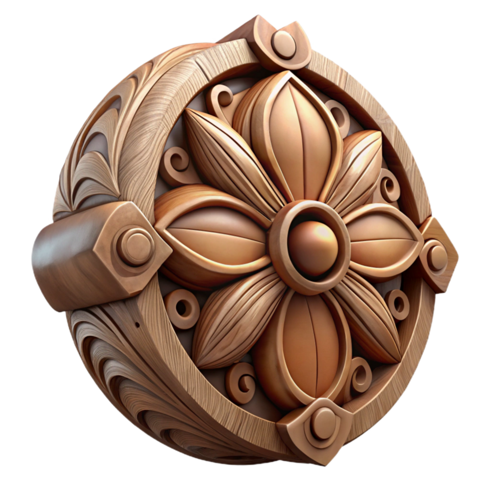 stunning traditional Restored Wood Carving Detail Transparent Background Cutout authentic png
