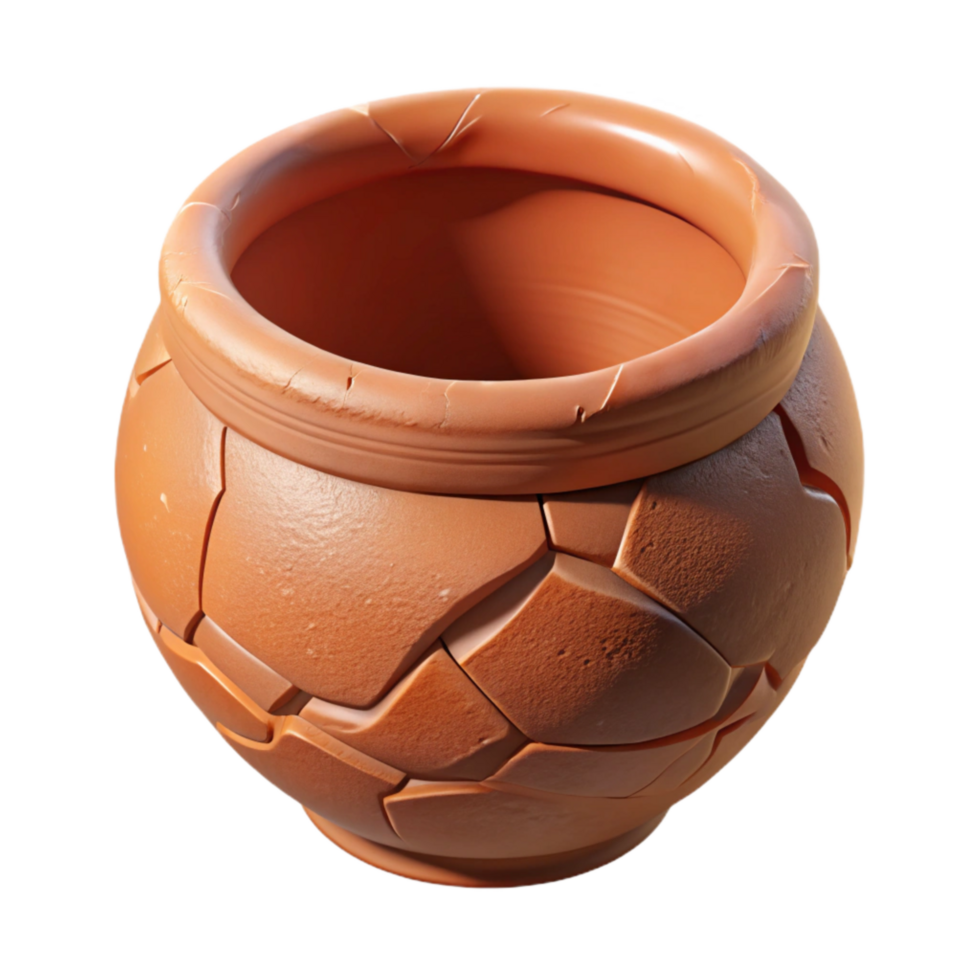 stunning minimalist Restoring a Cracked Terracotta Pot Fragment Reattachment Cutout exclusive png