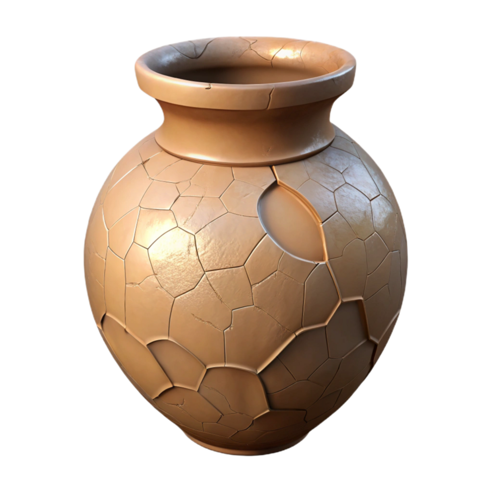 serene contemporary Restoring a Cracked Vase with Filler Cutout detailed png