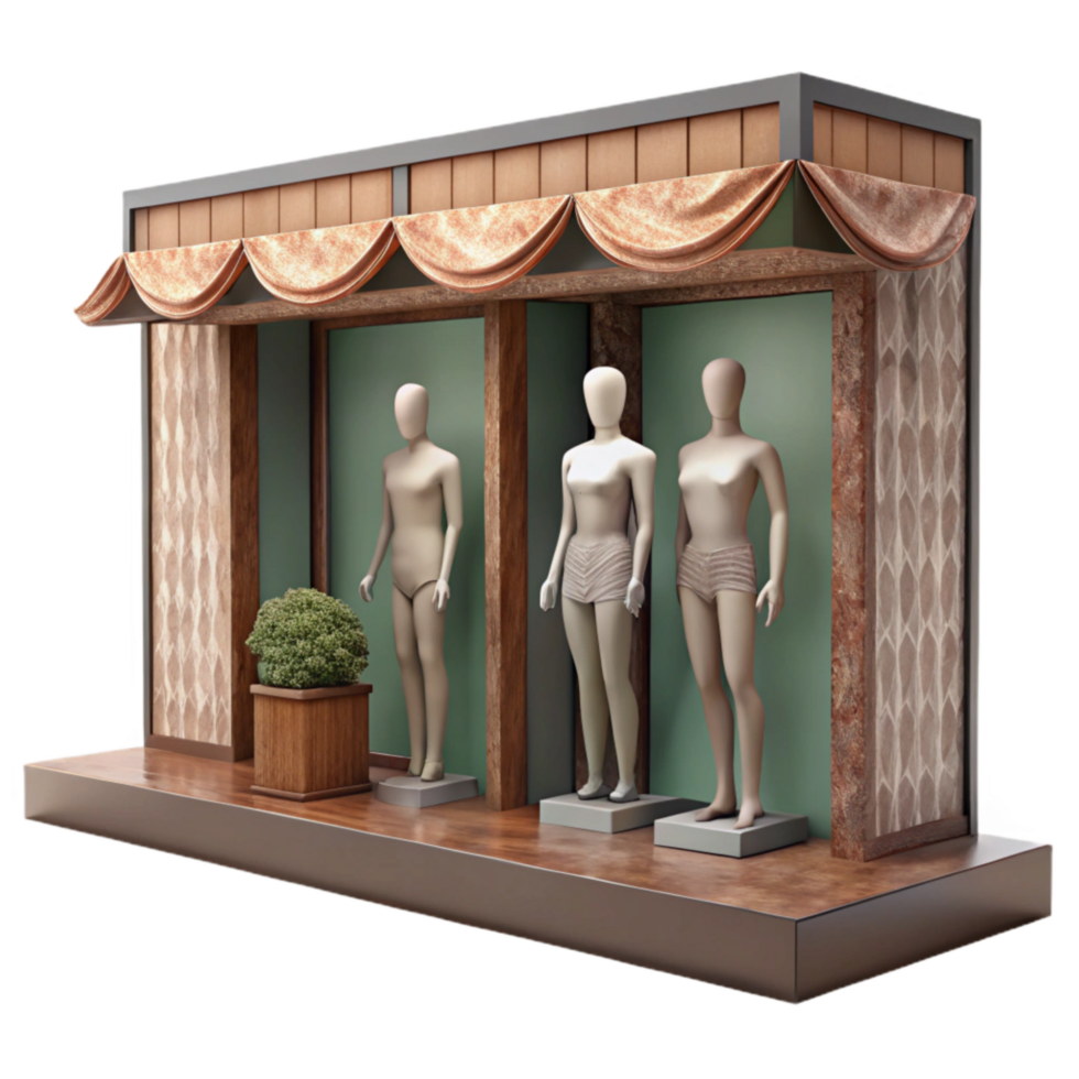 beautiful rustic Retail Store Window Display Mannequins genuine png